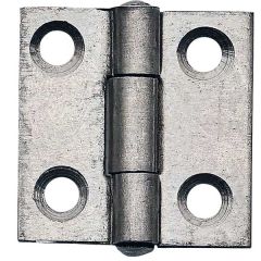 Butt Hinges, Self Coloured Steel, 25 x 25mm (2 Pack)