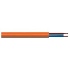 3182Y Orange 0.75mm² Round 2-Core Flexible Cable 10 Metre Coil