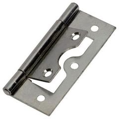 Flush Hinges, Bright Zinc Plated 63mm (2 Pack)