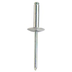 Large Flange Aluminium Blind Rivets with Steel Mandrel, 4.0mm x 17mm (100 Pack)