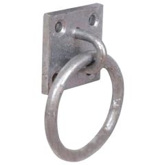 Ring on Plate, Rust Resistant Galvanised Steel 8mm