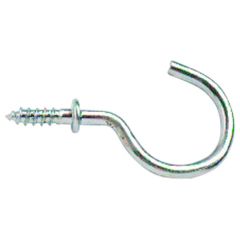 Cup Hooks, Chrome Plated 25mm (10 Pack)