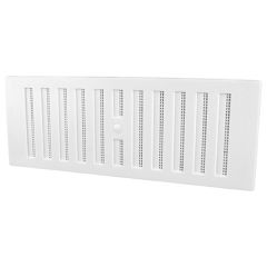 Adjustable Vents (Hit & Miss), White Plastic Surface Mounting, Overall Dimensions: 11.25" x 4.25"