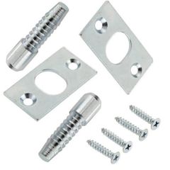Steel Hinge Bolt, Bright Zinc Plated (2 Pack)
