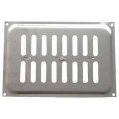 Adjustable Vent Cover, Stainless Steel Surface Mounting, Overall Dimensions: 9.5" x 6.5"