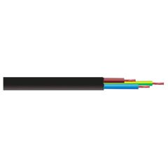 2183Y Black 0.5mm² Round 3-Core Cable 10 Metre Coil