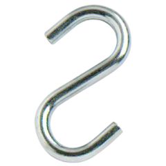 Steel S Hooks, BZP 38mm x 3.4mm (5 Pack)