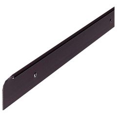 Worktop Trim End Cap, Universal Left or Right Profile, Black 40mm x 630mm with 10mm Radius