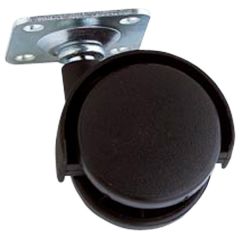 Twin Wheel Castors with Plate Fixing 40mm, Load Bearing 100Kg (4 Pack)