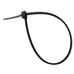 Cable Ties, Black 200mm x 4.8mm (100 Pack)