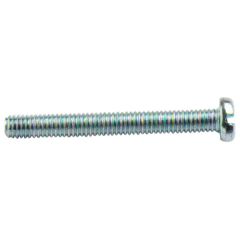 Slotted Pan Head Machine Screws, BZP M5 x 25mm (25 Pack)