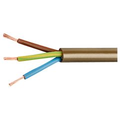 2183Y Gold 0.5mm² Round 3-Core Cable 100 Metre Drum