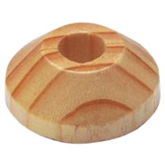 Pipe Roses, Solid Pine Wood to Fit 15mm Pipe (4 Pack)