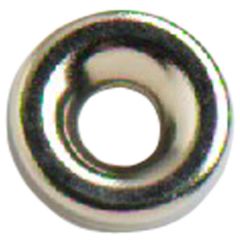 Screw Cup Washers to Fit No. 6 Screw, Nickel Plated (100 Pack)