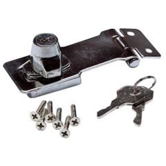 Locking Hasp & Staple, Chrome Plated 100mm