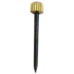 Hardened Steel Picture Pins with Knurled Brass Head 22mm (10 Pack)