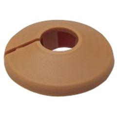 Pipe Roses, Light Brown Plastic to Fit 15mm Pipes (10 Pack)