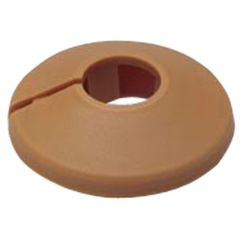 Pipe Roses, Light Brown Plastic to Fit 15mm Pipes (10 Pack)