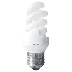 Energy Saving CFL Mini Spiral Lamps, 11W ES/E27 (5 Pack)