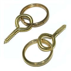 Picture/ Mirror Frame Screw Rings, Brassed Small (20 Pack)