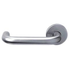 Stratton Door Handles, Pair Satin Stainless Steel, 135mm