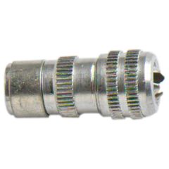 Female Coaxial Cable Plug Connectors, Metal (5 Pack)