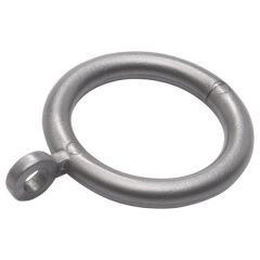 Fixed Eye Curtain Pole Rings, Grey Plastic, Inner Dimension 37mm (To Fit Poles up to 28mm Diameter) (6 Pack)