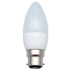 C35 LED Candle Bulb, 4.5W BC/B22/B22d/Ba22d, Frosted Warm White