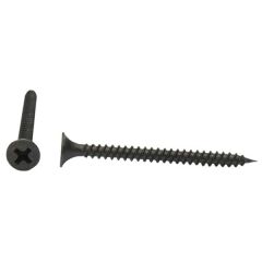 Coarse Thread Bugle Head Plasterboard Drywall Screws, Black Phosphate 4.2 x 75mm (100 Pack)