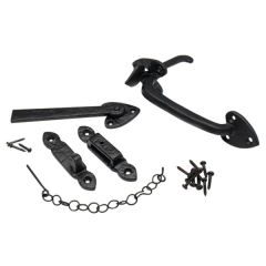 Thumb Latch Set, Black Antique 195mm