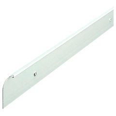 Worktop Trim End Cap, Universal Left or Right Profile, Silver Finish 30mm x 630mm with 10mm Radius