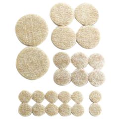 Assorted Self Adhesive Felt Pads, 33 Pieces