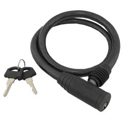 Spiral Key Lock, 8 x 1000mm (Supplied With 2 Keys)