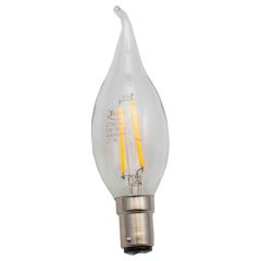 C35T LED 4-Filament Candle Bulb with Bent Tip, 4W SBC/B15/B15d/Ba15d