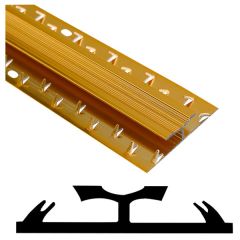 Carpet Jointing Strip, Gold Finish, 900mm Long x 44mm Wide