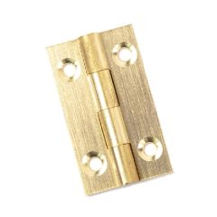 Butt Hinges, Solid Brass, 38 x 22mm (2 Pack)