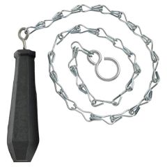 High Level Toilet Cistern Chain Pull, Rubber Handle
