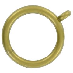 Fixed Eye Curtain Pole Rings, Antique Brassed Plastic, Inner Dimension 35mm (To Fit Poles up to 28mm Diameter) (10 Pack)
