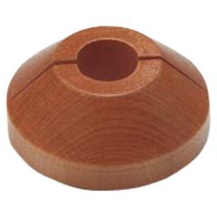 Pipe Roses, Solid Oak Wood to Fit 15mm Pipe (4 Pack)