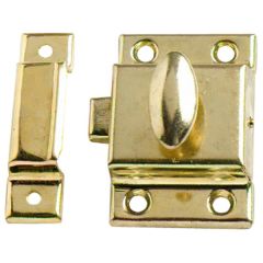 Cupboard Turn Catch, Brassed 45mm