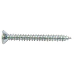 Pozi Head CSK Self Tapping Screws, BZP 8 x 1/2 (100 Pack)