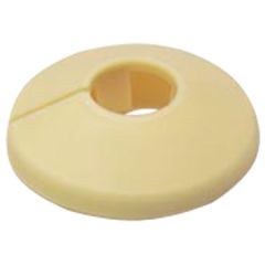 Pipe Roses, Beige Plastic to Fit 15mm Pipe (10 Pack)