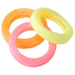 Assorted Fluorescent Colours Key Identifiers, Plastic (10 Pack)