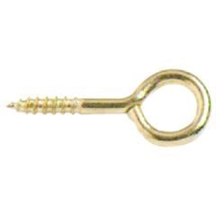 Picture Frame Screw Eyes, Brassed 12mm (50 Pack)