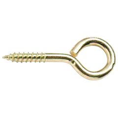 Screw Eyes, Brassed 65mm (10 Pack)