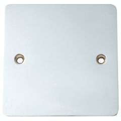 Electrical Blanking Plate, Single 1-Gang Bright Chrome Plated