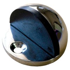 Oval Door Stop, Chrome Plated 50mm