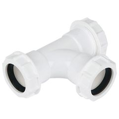 Waste Compression Fitting, Tee Connector 40mm