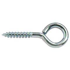 Screw Eyes, BZP Steel 25mm (10 Pack)