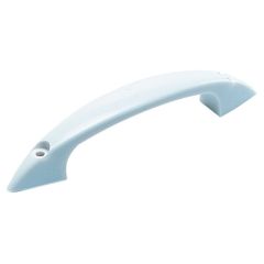 Front Fix D Handles, White Plastic 105mm Long with Fixings (4 Pack)